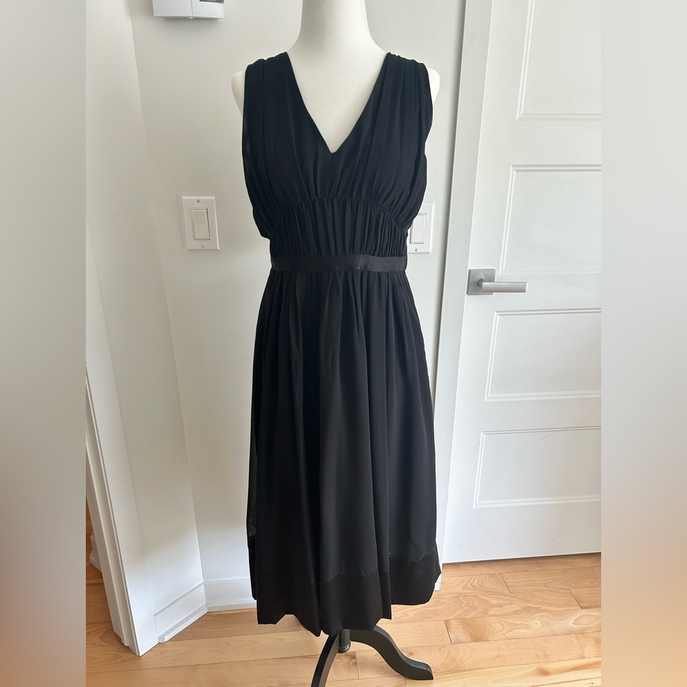 Chiffon and satin dress H&M